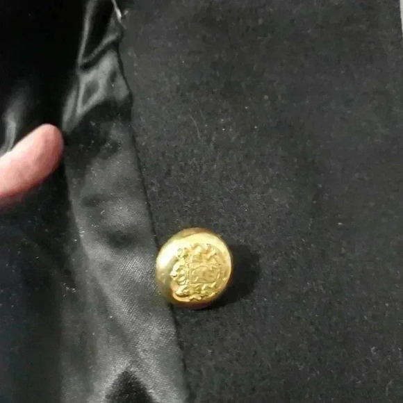 STERLING STALL VINTAGE black Pure  virgin wool coat. Size XL - Picture 11 of 15